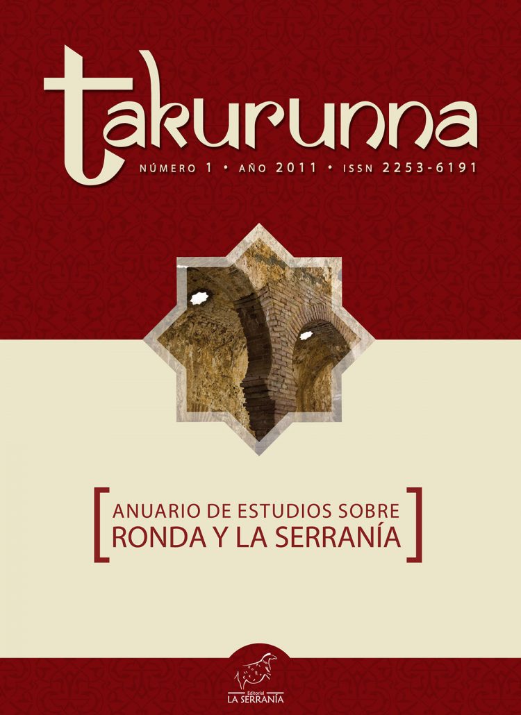 Portada de Takurunna nº 1. Anuario de Estudios sobre Ronda y la Serranía