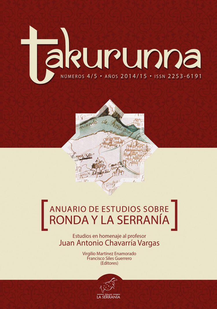 Portada de Takurunna nº 4-5. Anuario de Estudios sobre Ronda y la Serranía