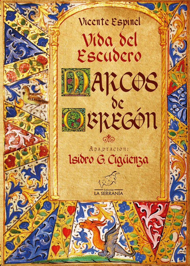Portada de Vida del escudero Marcos de Obregón (adaptación de Isidro G. Cigüenza para escolares y lectores no especializados)