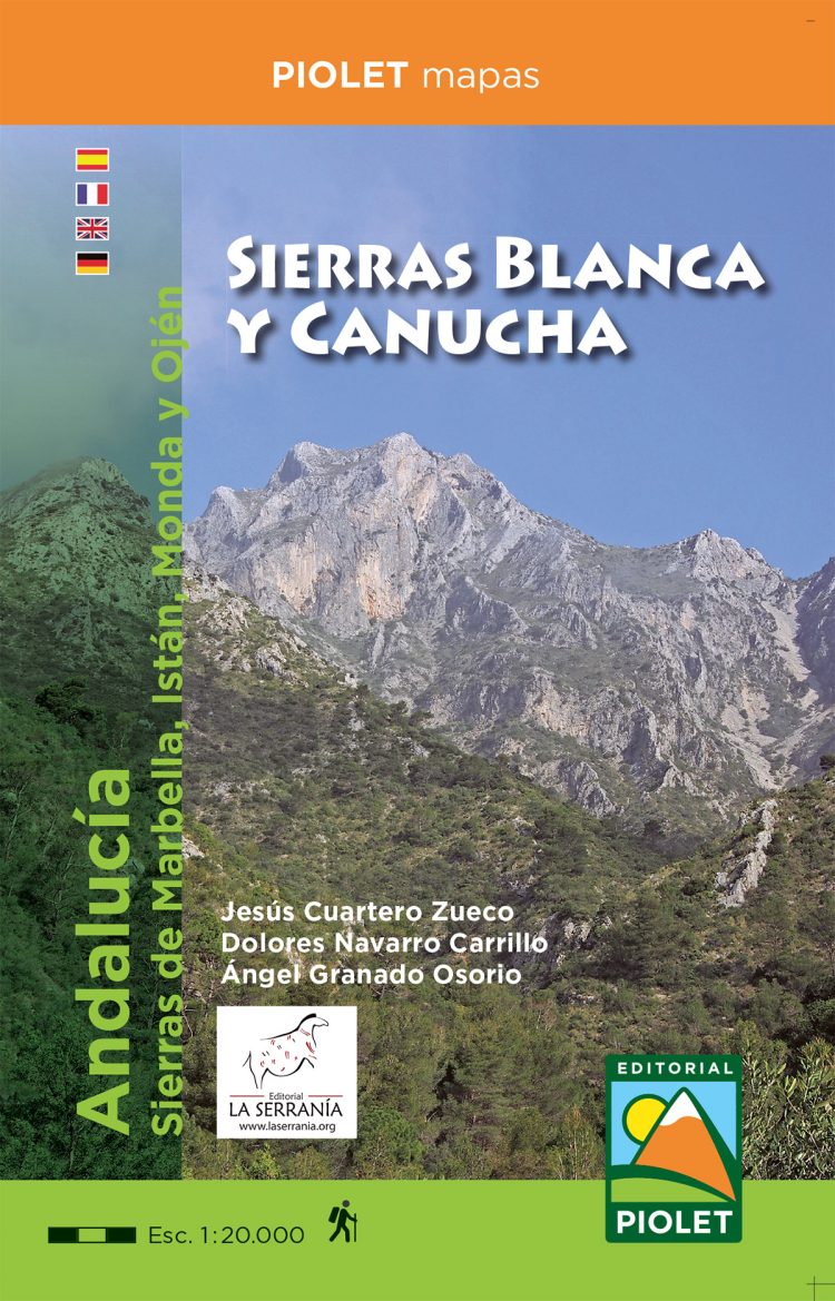 Portada de Sierras Blanca y Canucha. Escala 1:20.000. Sierras de Marbella, Istán, Monda y Ojén