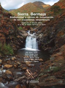 Portada: SIERRA BERMEJA. Biodiversidad y valores de conservación de los ecosistemas serpentínicos. Estudio para su inclusión íntegra en la Red de Parques Nacionales de España